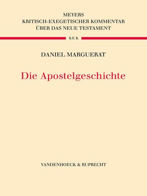 cover image of Die Apostelgeschichte